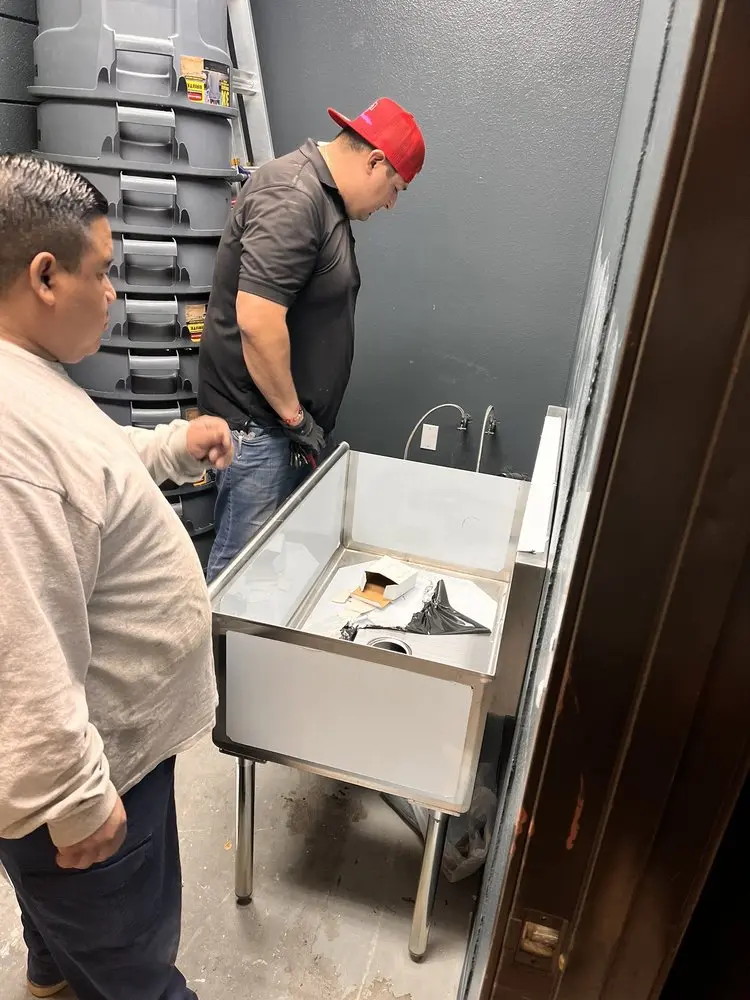 Commercial plumbing and sink installation in Downtown Medford